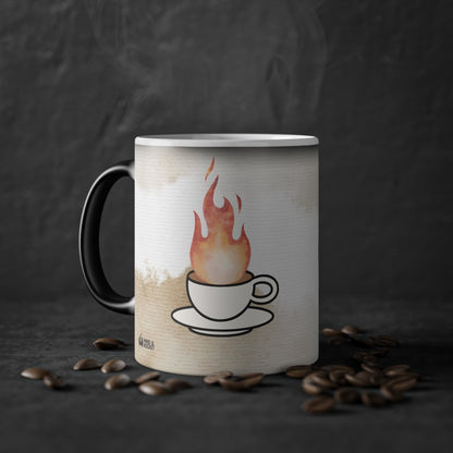 Rückseite Magic Mug Tasse Hot Content Inside mit heißem Inhalt