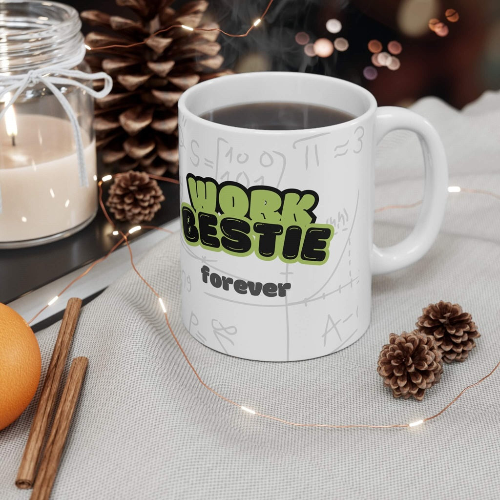 Work Bestie forever Tasse Gift Mug für Deinen besten Kollegen